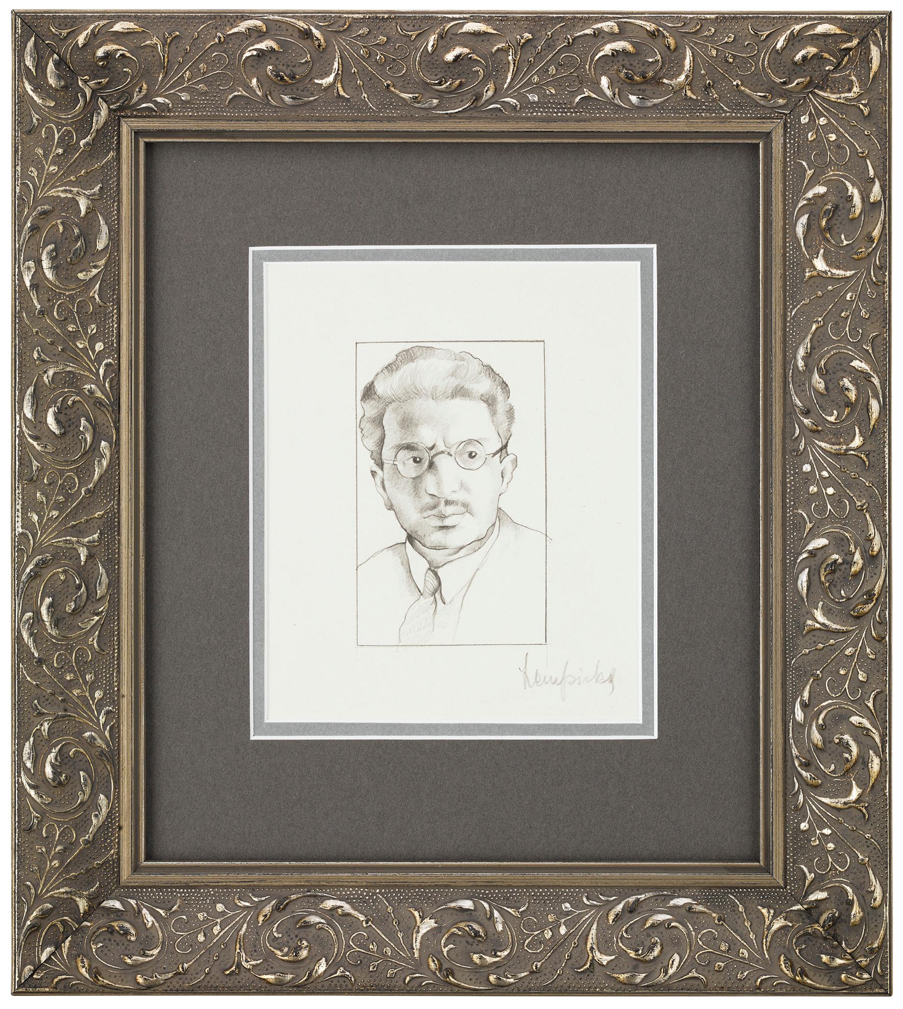 Portrait d'homme à lunettes by Tamara De Lempicka For Sale 1