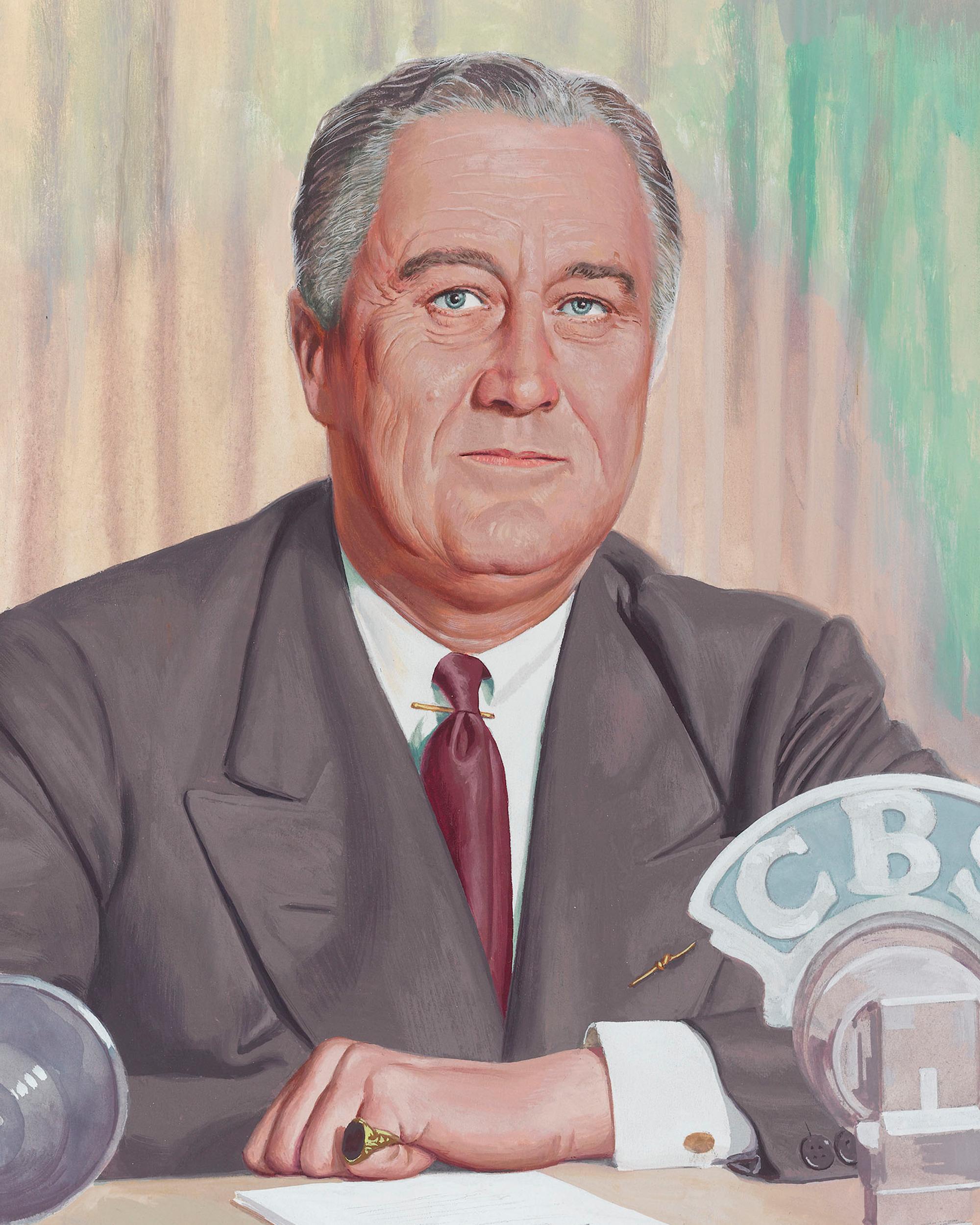 Franklin Delano Roosevelt’s First Fireside Chat, 1933 by Mort Künstler 1