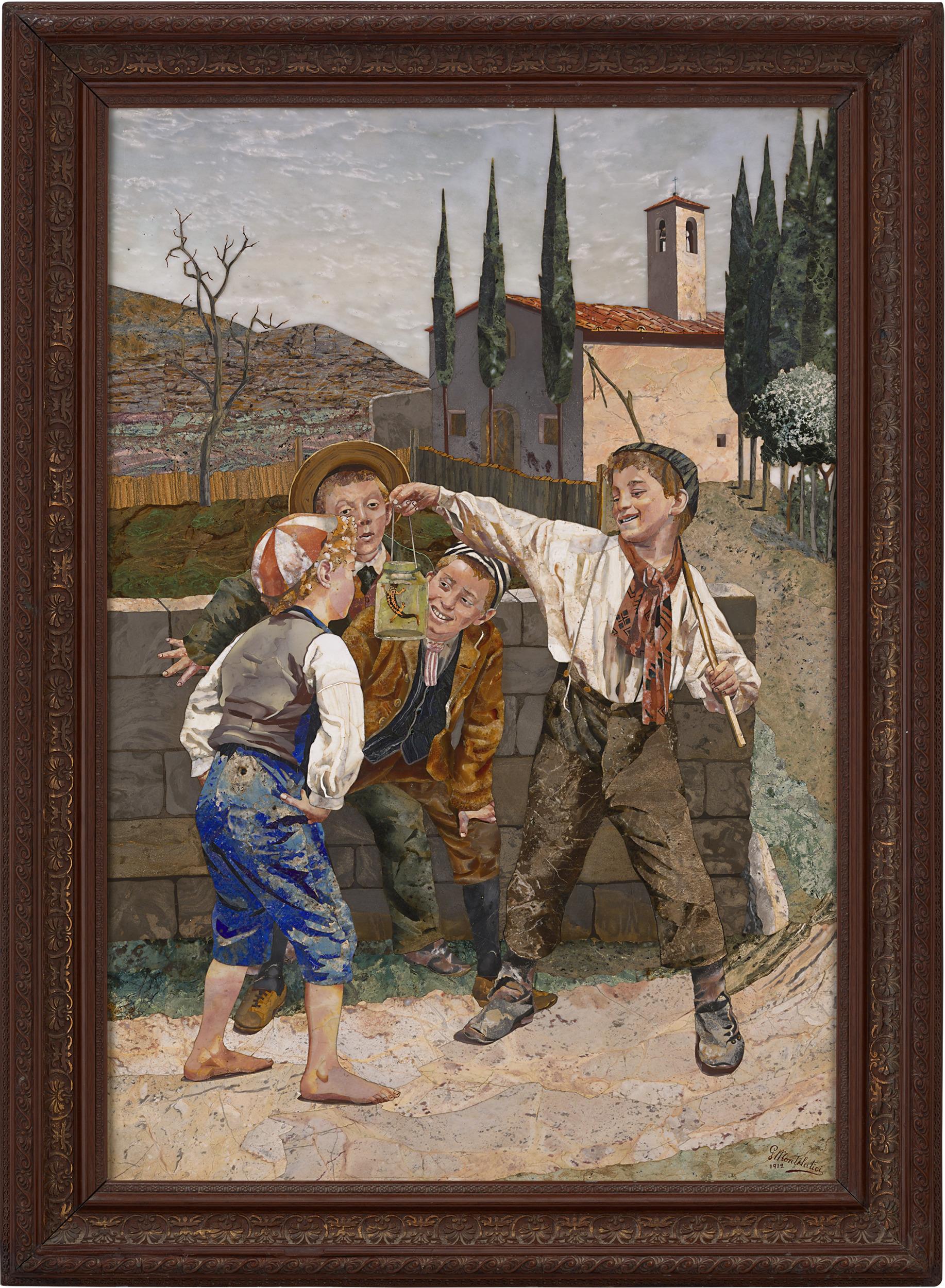 Pietre Dure Plaque by Giovanni Montelatici 1