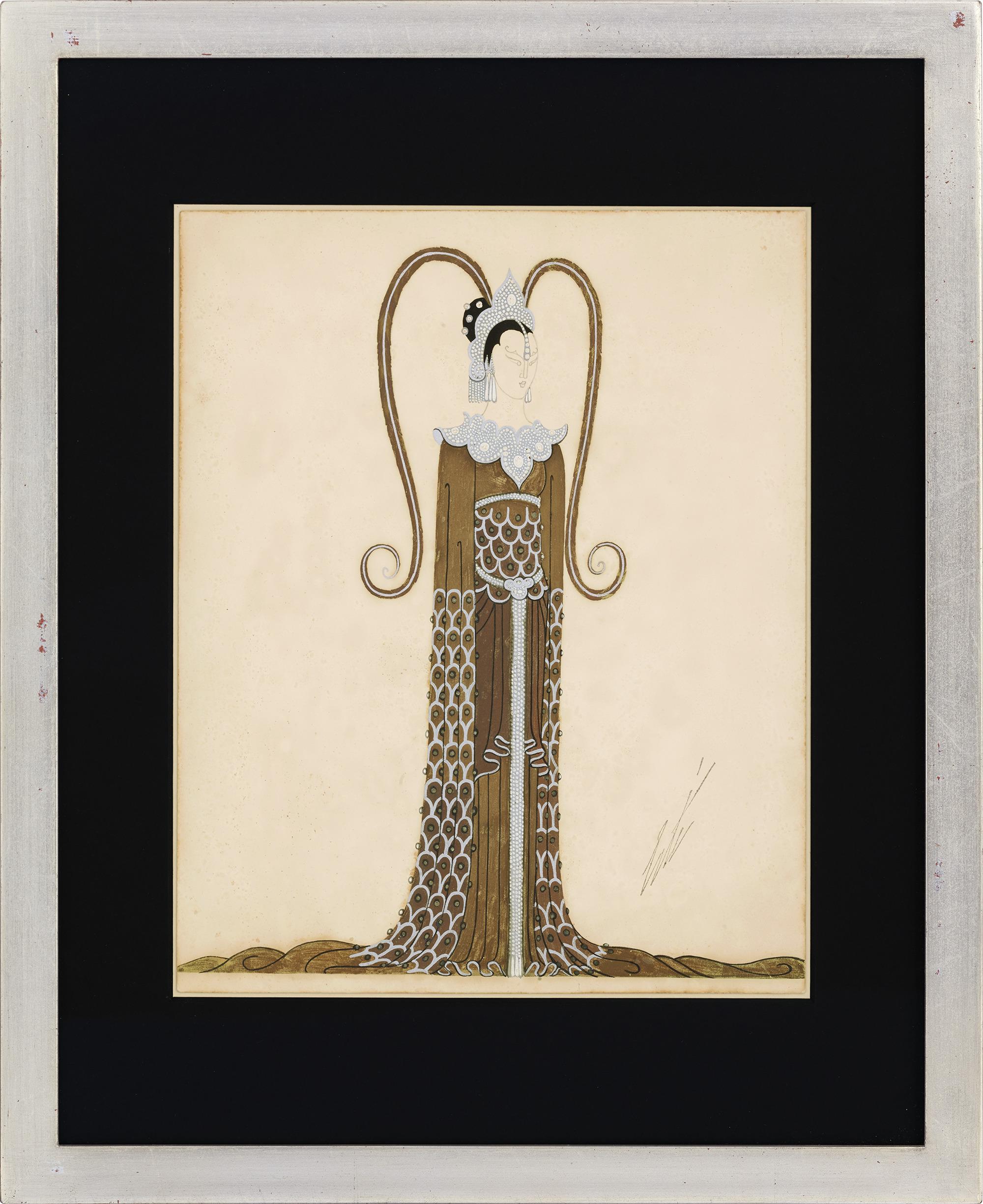 Dame D'honneur De La Princesse By Erté - Art Deco Art by Erte - Romain de Tirtoff
