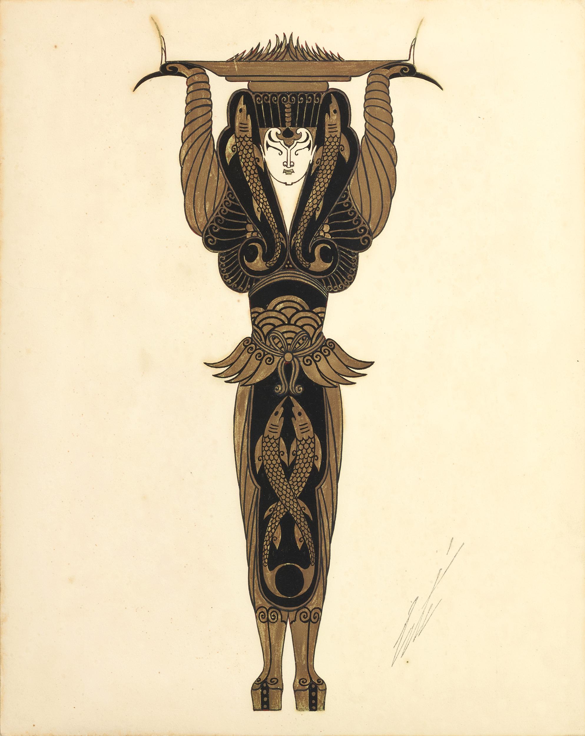 Ailerons de Requin by Erté - Art Deco Art by Erte - Romain de Tirtoff