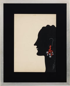 Boucles D'oreilles En Corail By Erté