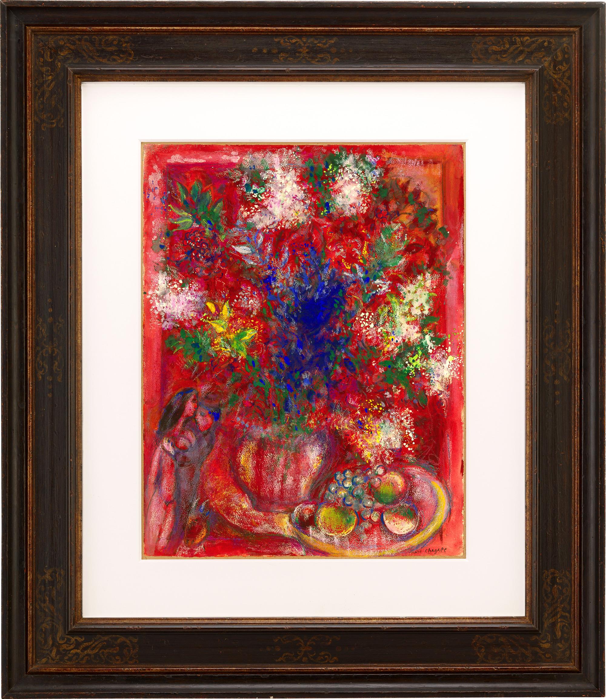 Les Fleurs Rouges de Marc Chagall 1