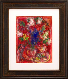 Les Fleurs Rouges By Marc Chagall