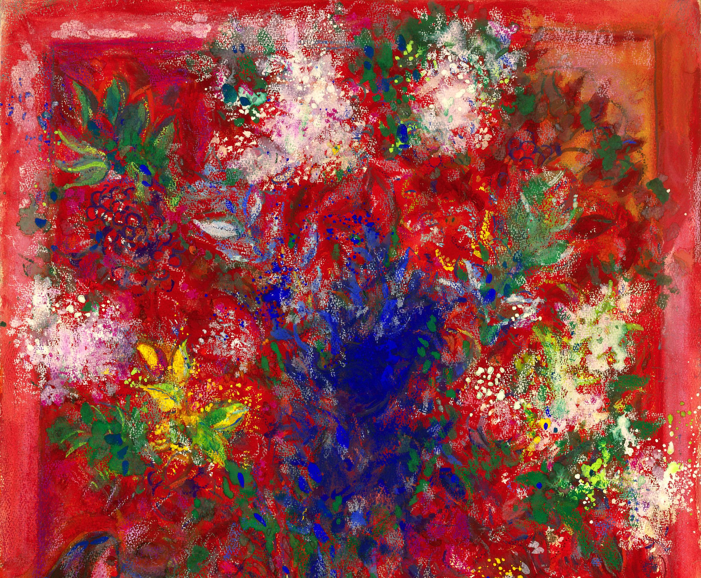 Les Fleurs Rouges de Marc Chagall 2