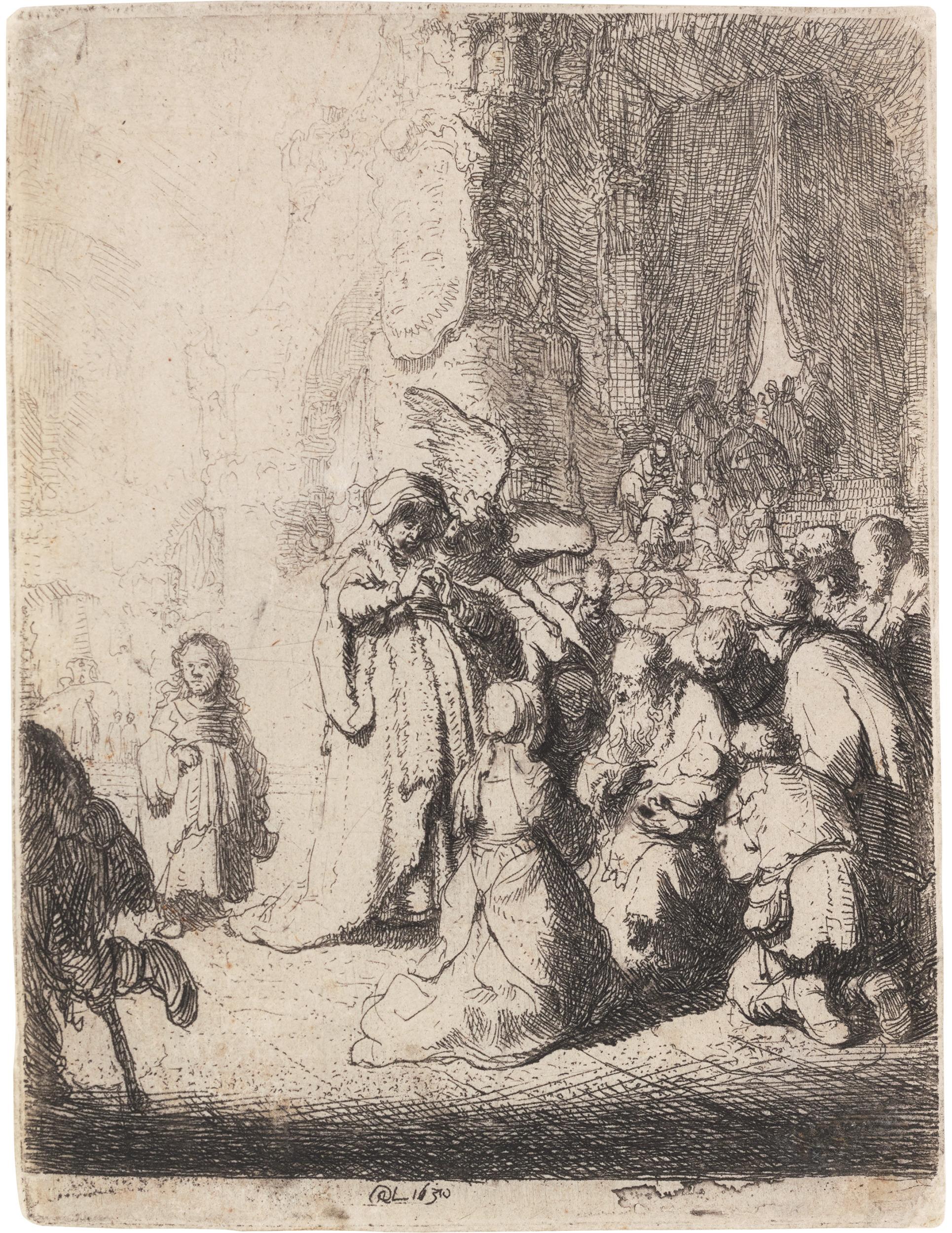 The Presentation In The Temple With The Angel By Rembrandt Van Rijn - Print by Rembrandt van Rijn