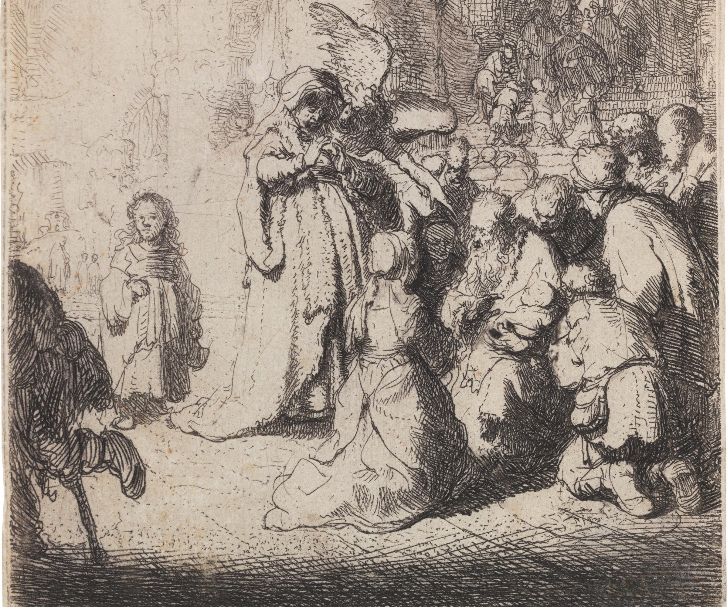 Rembrandt van Rijn
1606-1669  Dutch

The Presentation in the Temple with the Angel

Etching on paper
New Hollstein’s second state of II
Signed in monogram and dated 