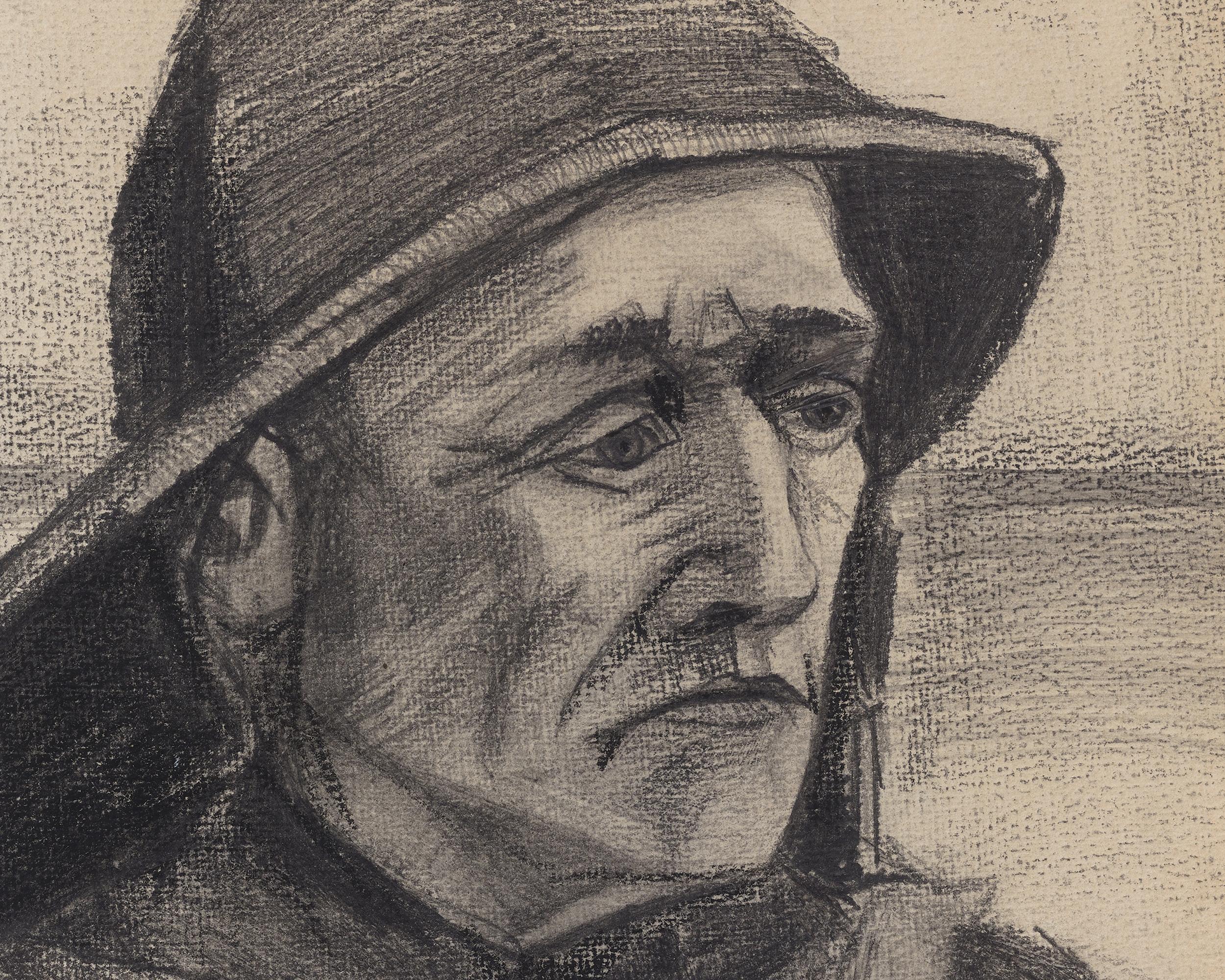 Tête d'un pêcheur par Vincent Van Gogh - Post-impressionnisme Art par Vincent van Gogh