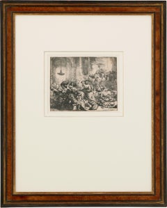 Christ Driving The Money Changers From The Temple By Rembrandt Van Rijn