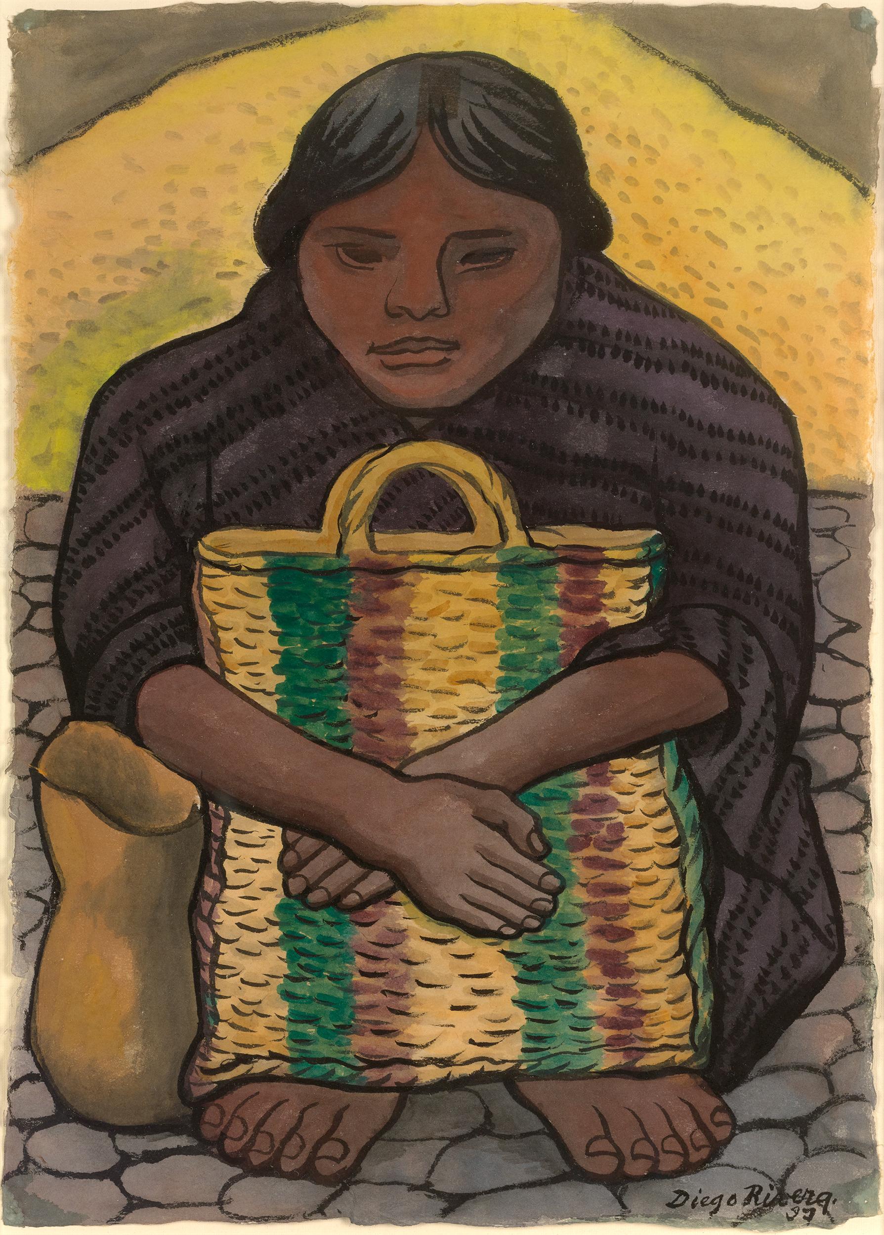 Vendedora By Diego Rivera