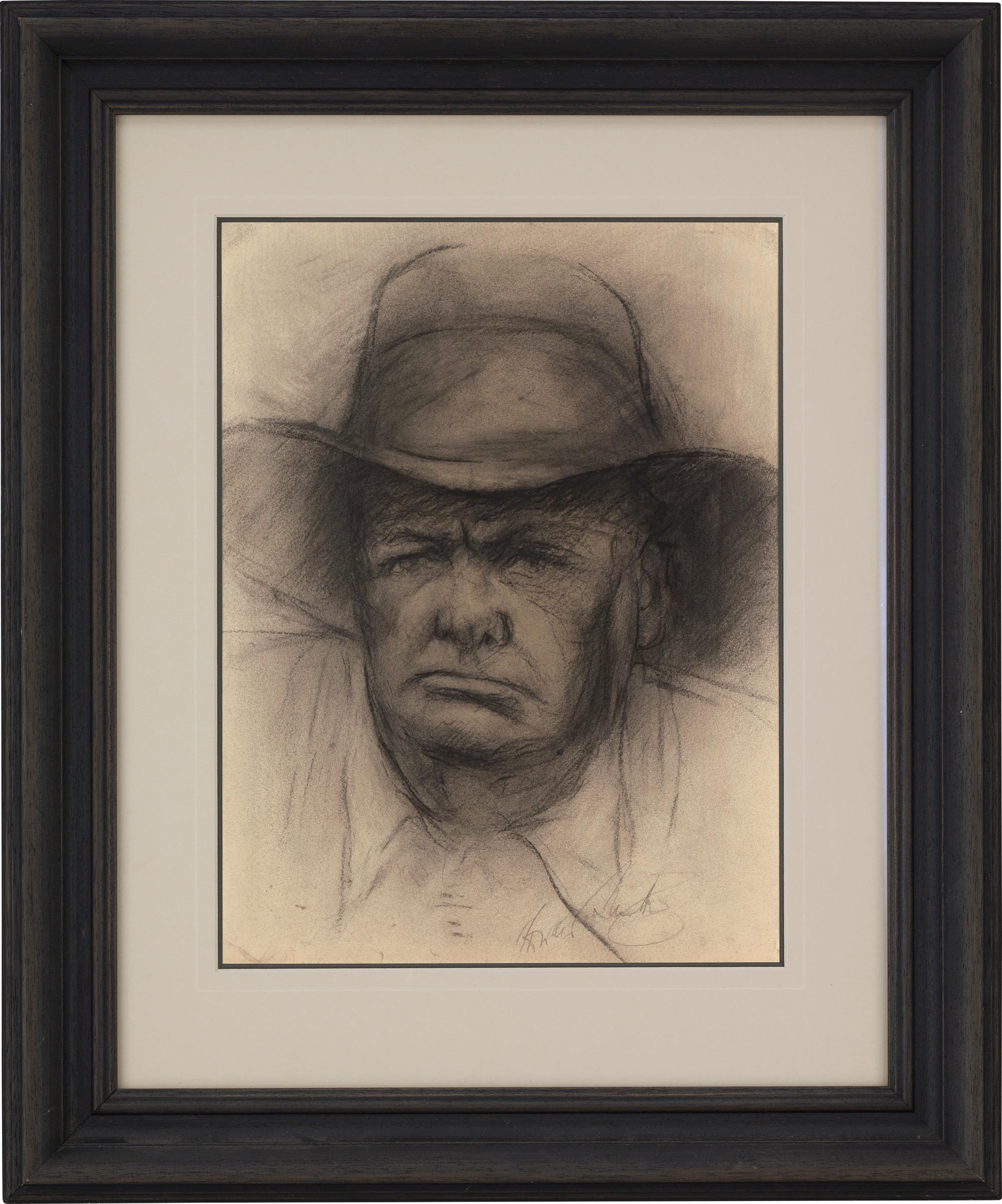 Retrato a carboncillo de Sir Winston Churchill, circa 1935 - Art de Unknown