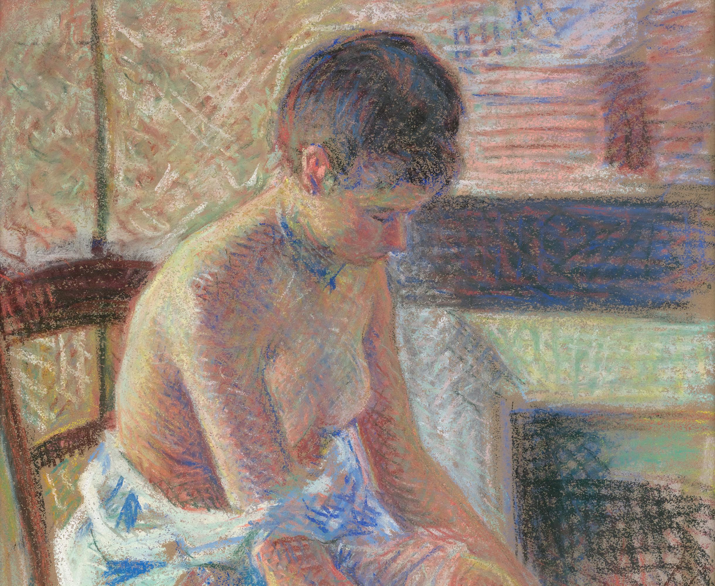 Femme mettant ses bas by Maximilien Luce For Sale 2