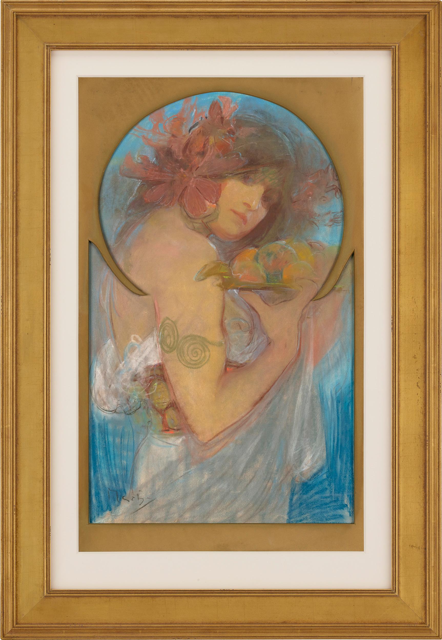 Fruit by Alphonse Mucha For Sale 1