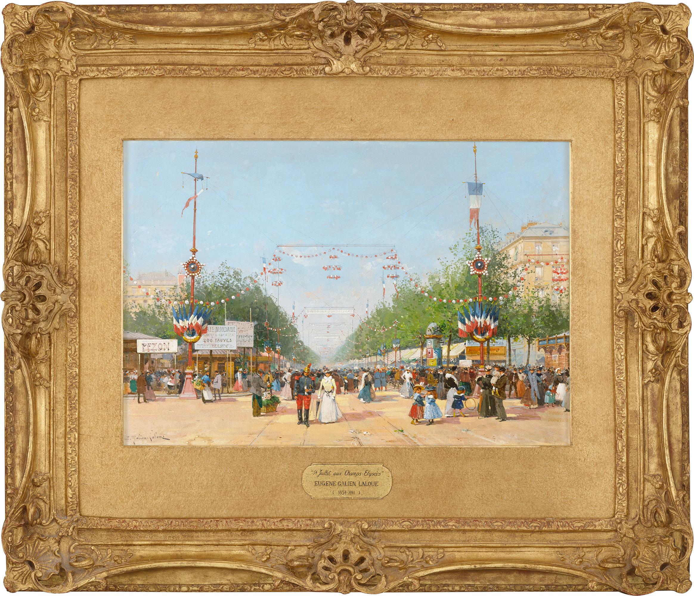 Fiesta de Neuilly de Eugène Galien-Laloue - Art de Eugene Galien-Laloue