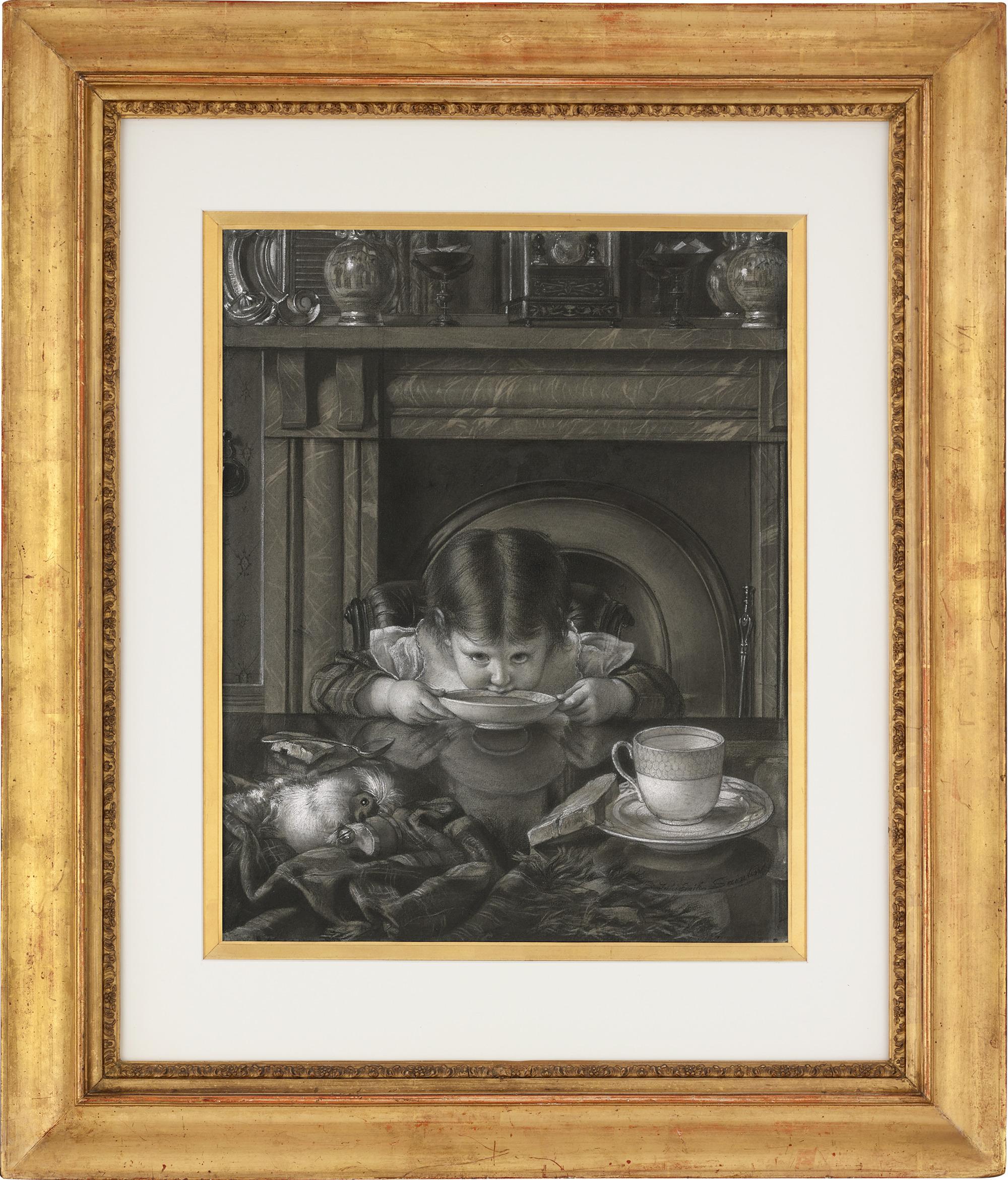 L'Heure du goûter! von Jules-Émile Saintin – Art von Jules-Emile Saintin
