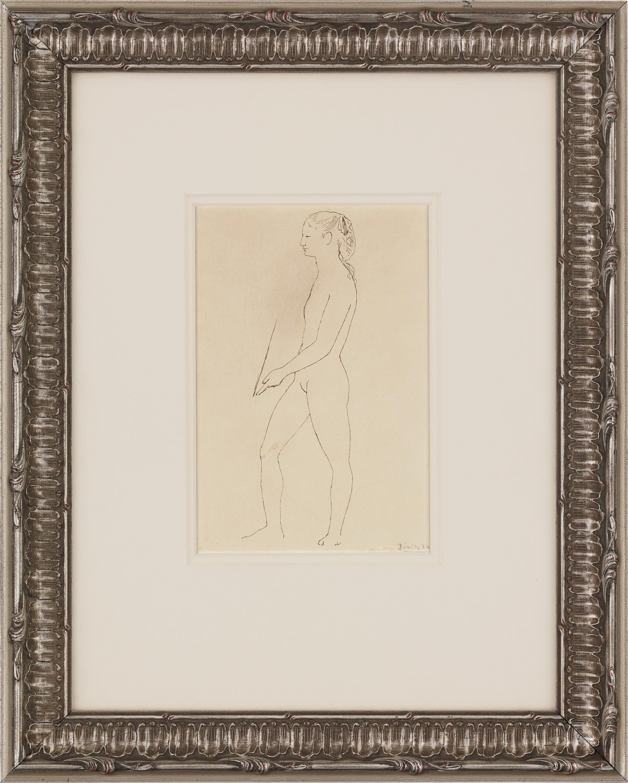 Nu tenant un miroir di Pablo Picasso in vendita 1