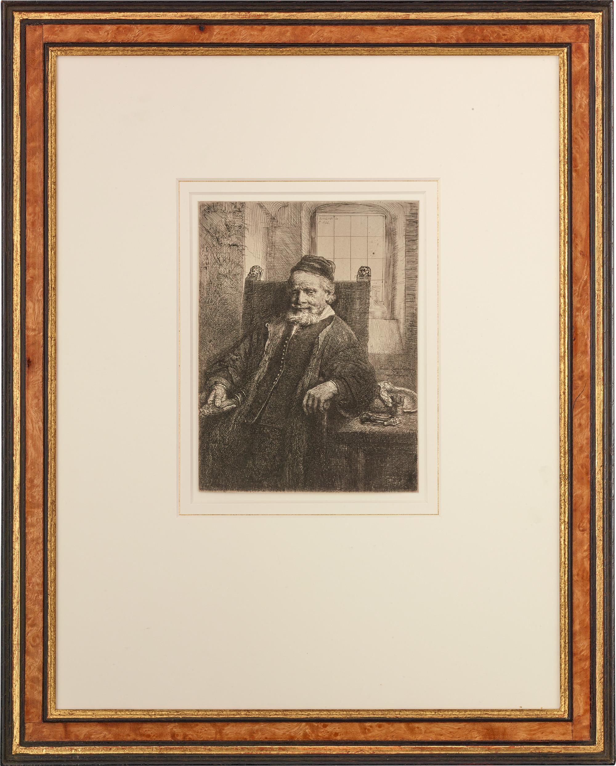 Jan Lutma, Goldsmith by Rembrandt van Rijn im Angebot 1