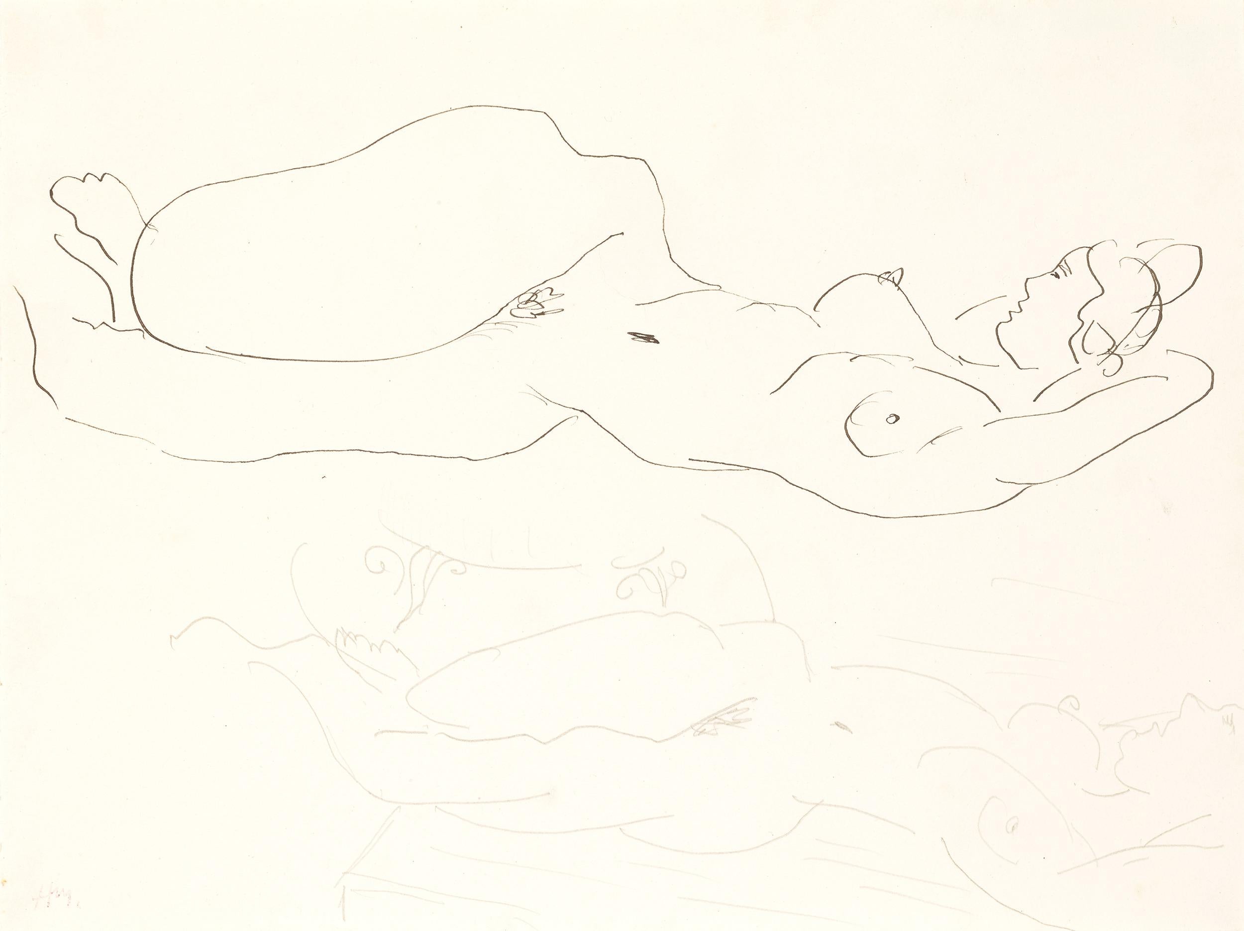 Bébé Dessins et aquarelles - Nus