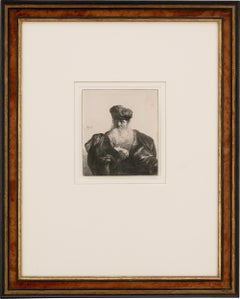 Alter Mann mit Bart, Pelzmütze und Samtmantel von Rembrandt van Rijn