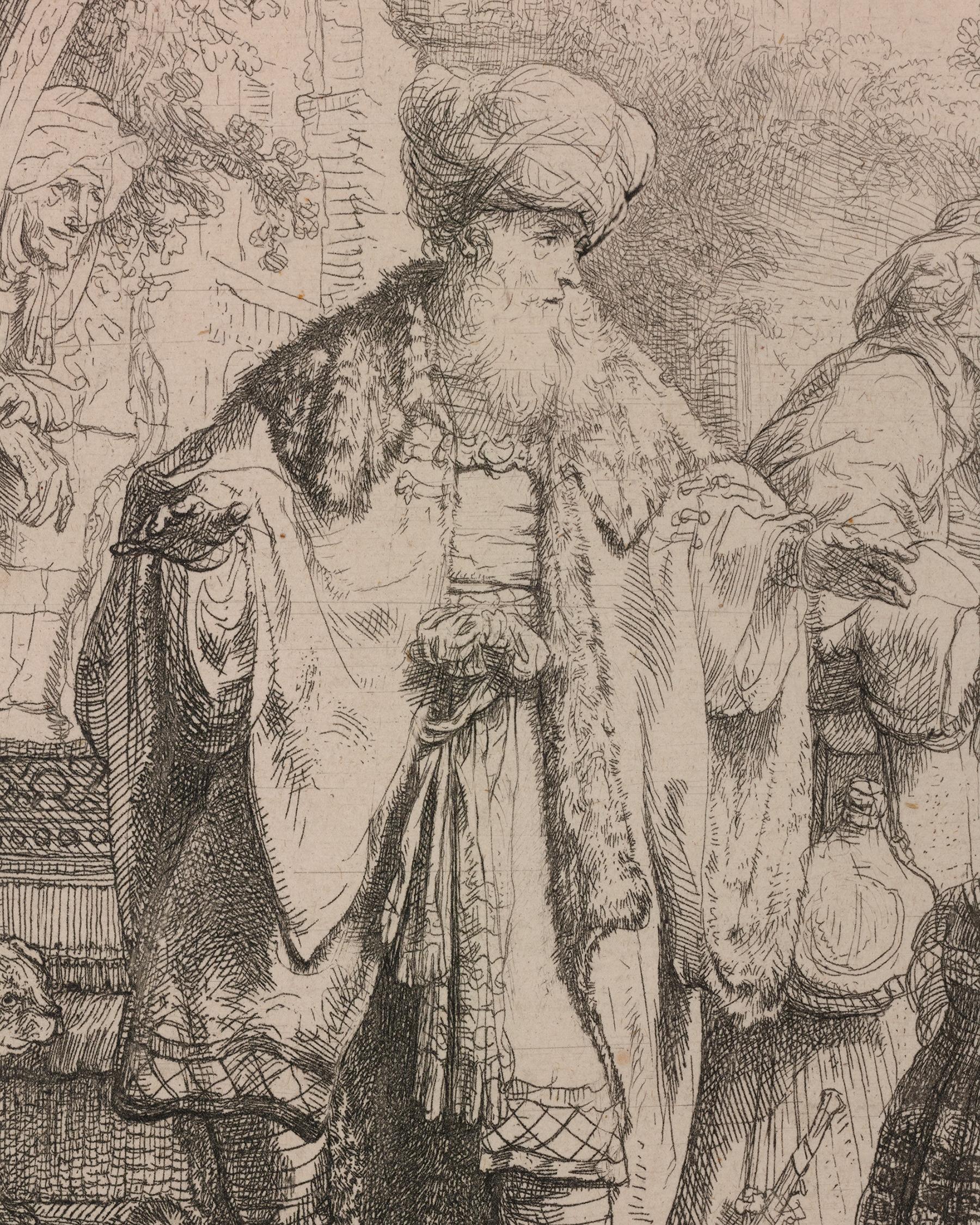 Abraham Casting Out Hagar and Ishmael by Rembrandt van Rijn For Sale 2
