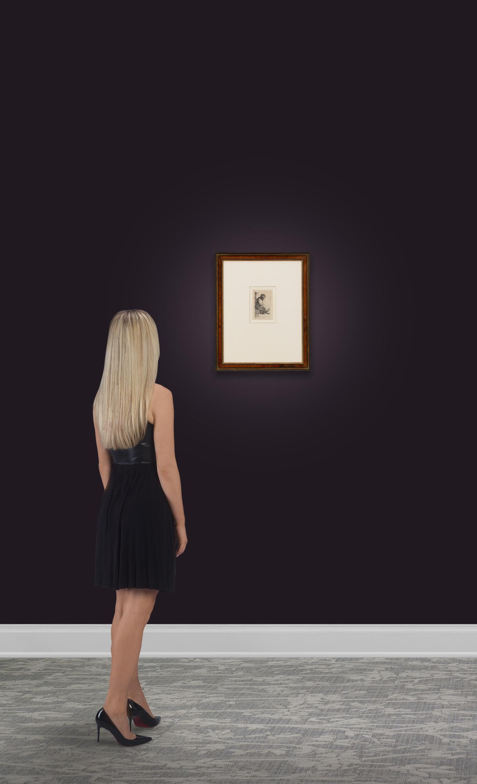 Mendicante seduto su una banca di Rembrandt van Rijn in vendita 4