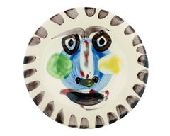 Visage No. 202 Ceramic Plate by Pablo Picasso