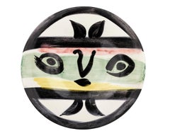 Pablo Picasso - Visage No. 101 Ceramic Plate by Pablo Picasso Visage No. 101 Ceramic Plate by Pablo Picasso