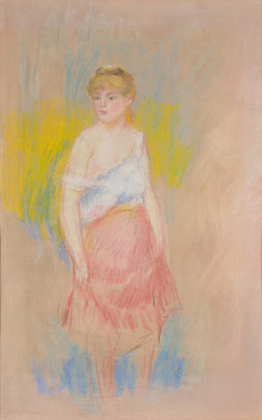 Femme au corsage blanc, Jeanne Samary by Pierre-Auguste Renoir