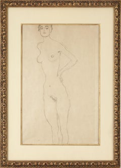 Standing Female Nude by Gustav Klimt