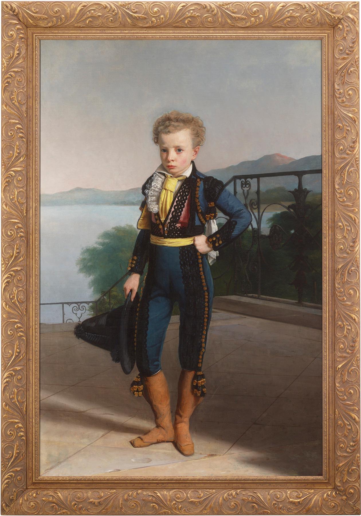 Porträt von Napoléon II. – Painting von Attributed to Johann Peter Krafft