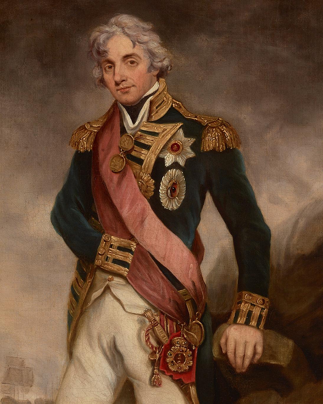 Portrait of Horatio, 1st Viscount Nelson - Brown Portrait Painting by Circle of Sir John Hoppner