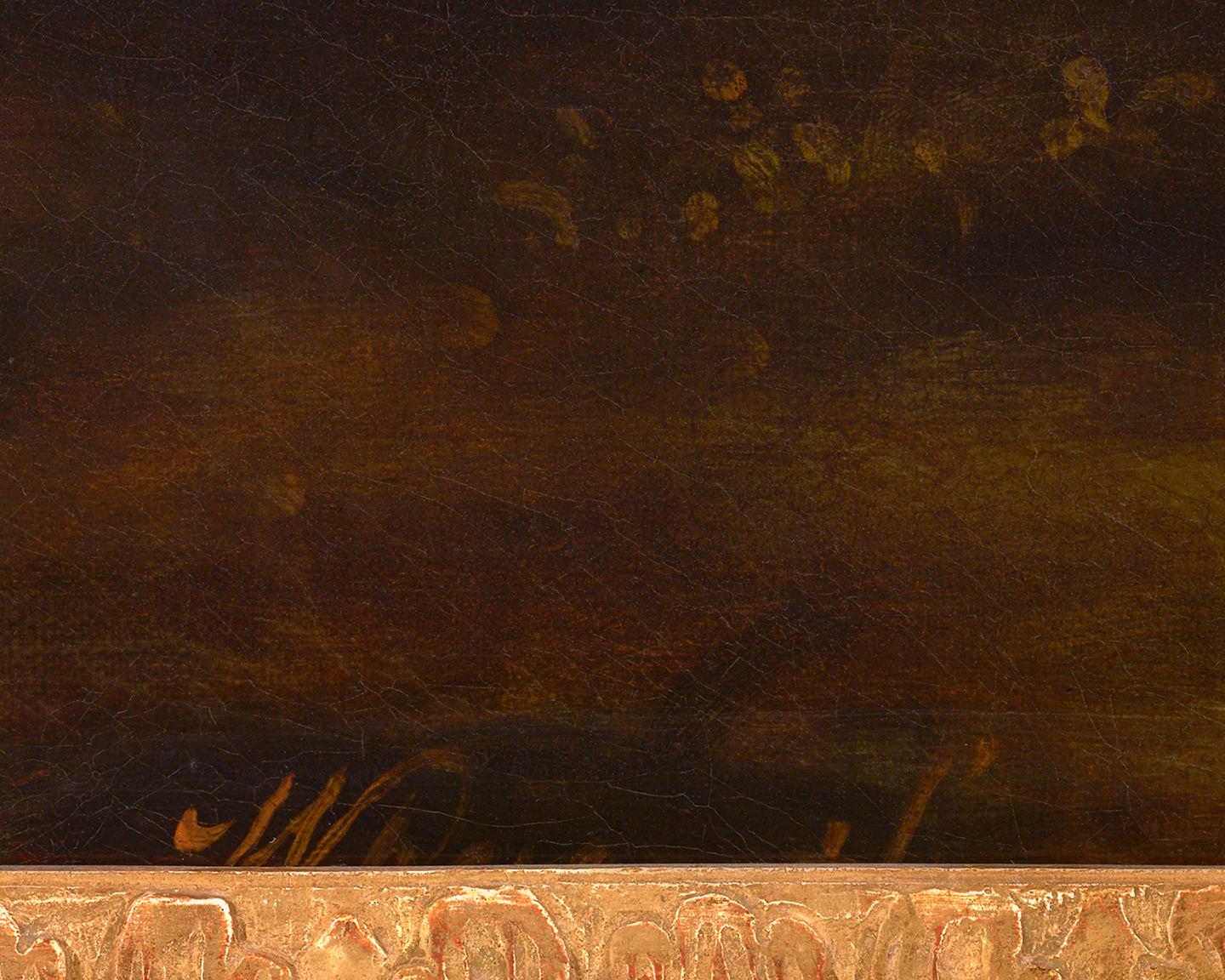 Indecipherable signature (lower right)
Oil on canvas

This impressive oil on canvas captures the likeness of one of the most legendary men in naval history, Admiral Lord Horatio Nelson, victor at the battle of Trafalgar. It was composed after what