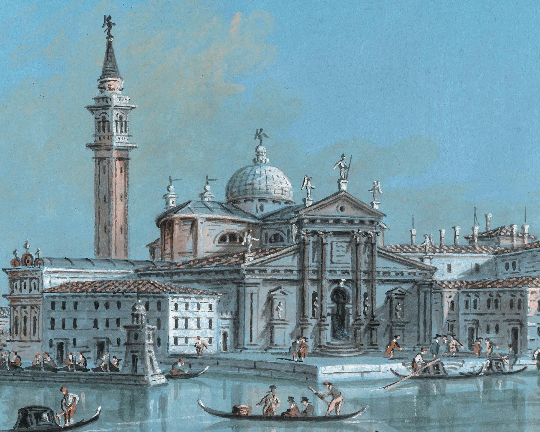Ansicht von San Giorgio Maggiore (Sonstige Kunststile), Art, von Giacomo Guardi 