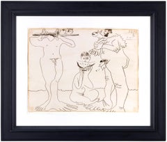 Homme à l''agneau, mangeur de pastèque et flûtiste