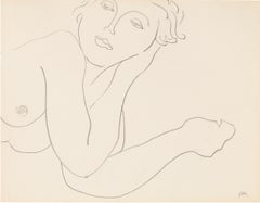 Portrait de femme allongée et accoudée (Portrait of a Woman Reclining and Leanin