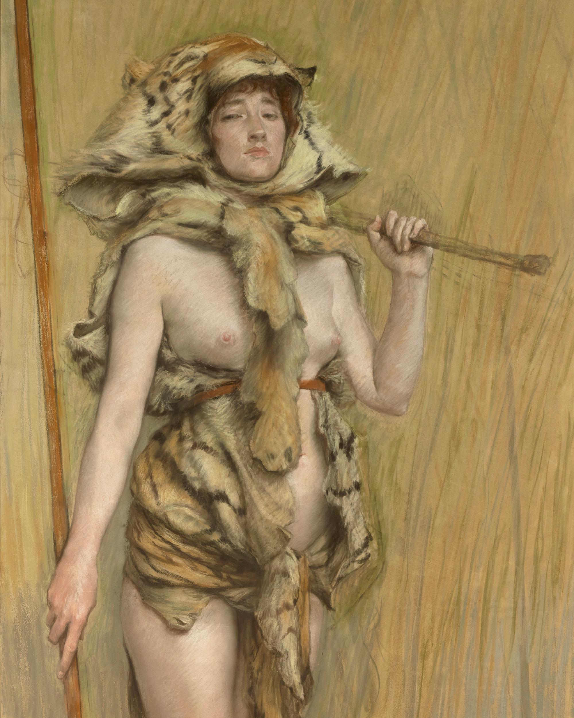 La femme préhistorique (Die prähistorische Frau) – Art von James Jacques Joseph Tissot