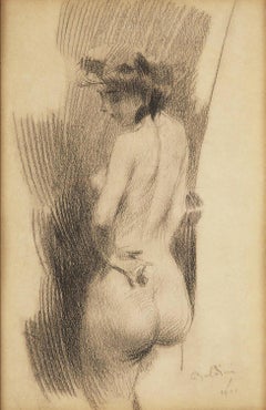 Giovanni Boldini (1842-1931) Nude, presumed portrait of Lina Cavalieri