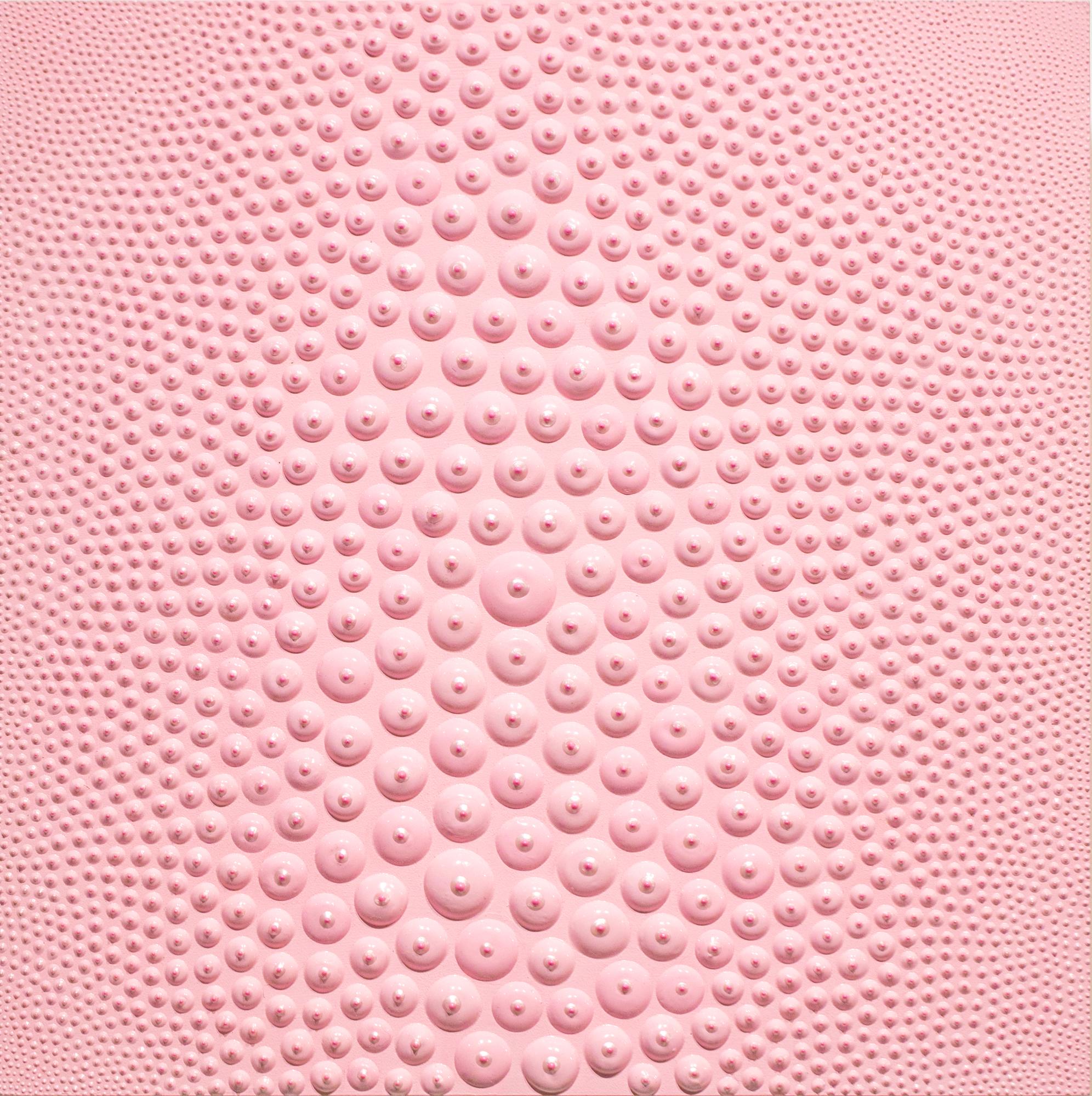 PJ Linden Abstract Painting - "Nipple Ballet", Acrylic Three Dimensional Pink Abstract Nipple Pattern Painting