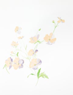 "Butterfly Jubilee" floral motif in watercolor