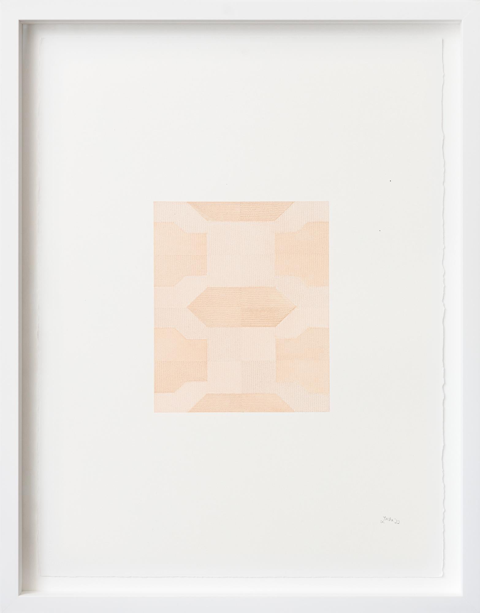Abstract Drawing Lucha Rodríguez - SV III, dessin au couteau