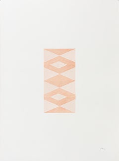 "SV V, Knife Drawing" Cut Paper with Watercolor by Lucha Rodríguez