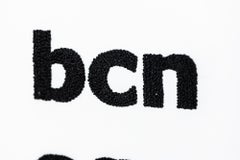 broderie à la main, nœud français, texte, lettres
