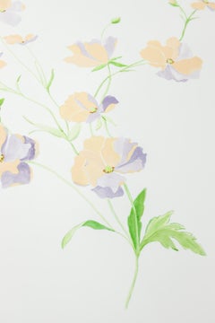 "Butterfly Jubilee" floral motif in watercolor