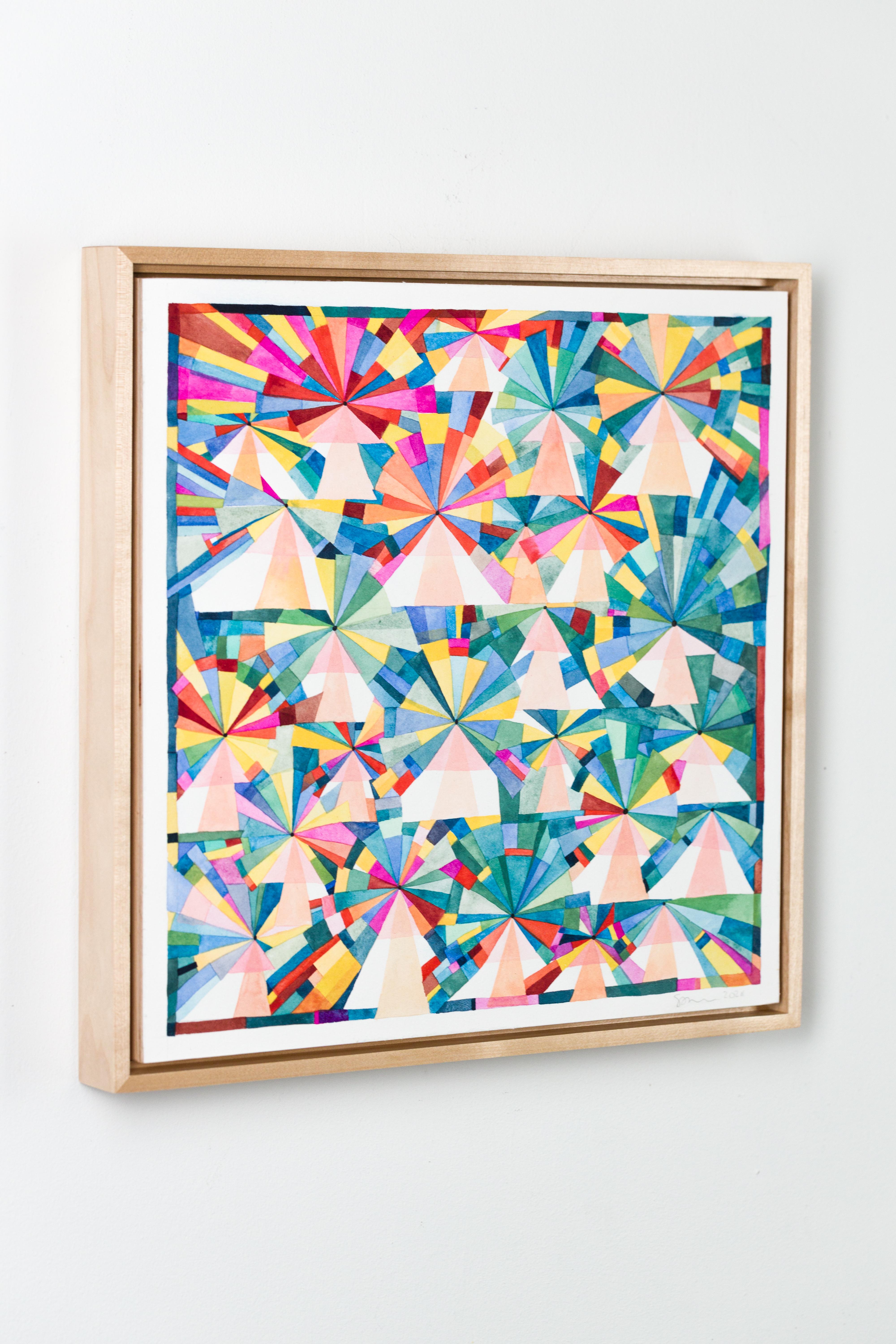 „You're the Center (Too)“, Aquarell, Geometrische Abstraktion, Muster im Angebot 2