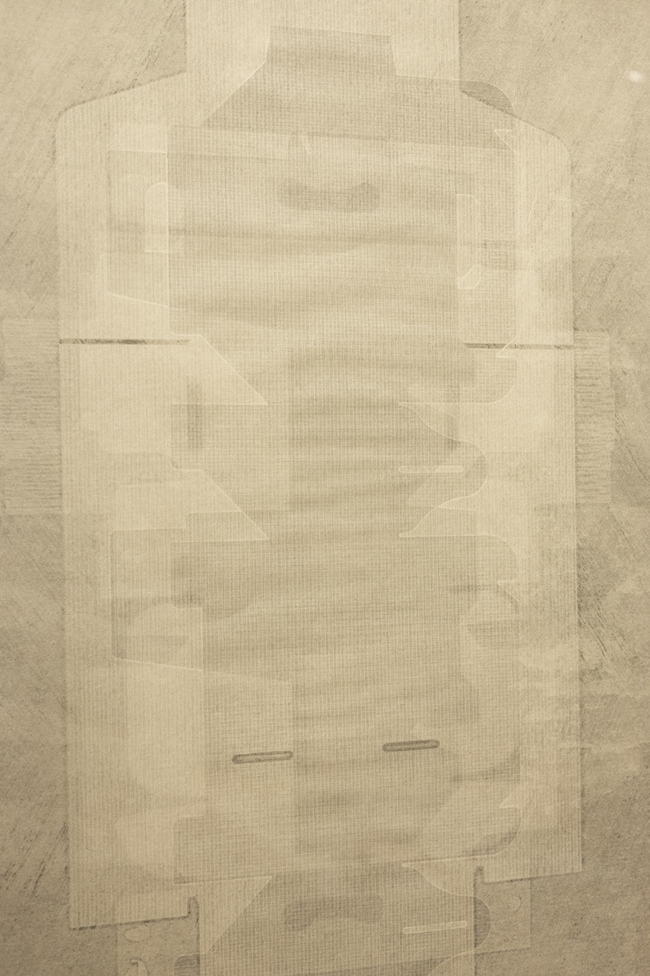 « Unfolding #3 », monotype imprimé sous pression de boîtes à emballage non pliées sur papier en vente 3