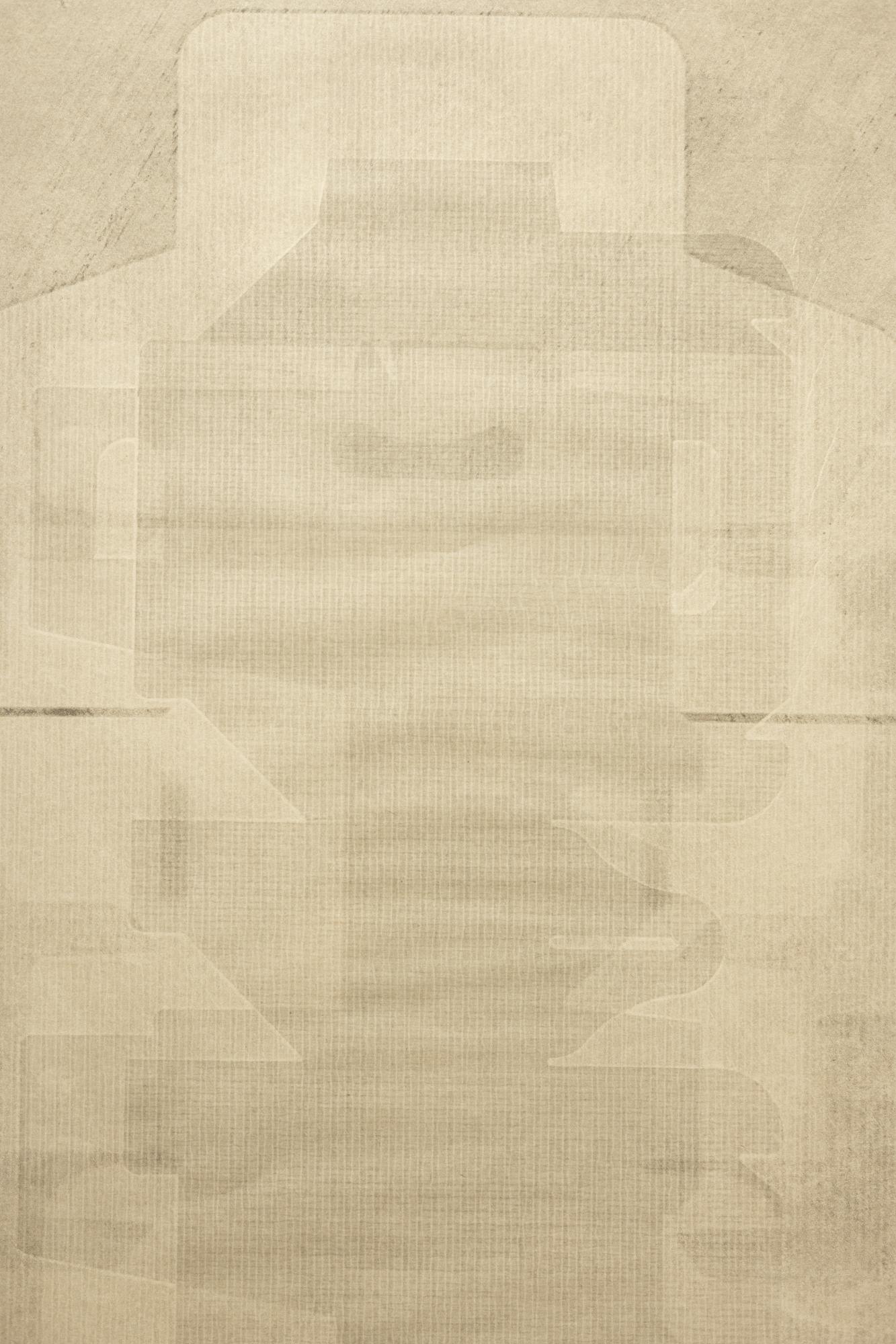 « Unfolding #3 », monotype imprimé sous pression de boîtes à emballage non pliées sur papier - Contemporain Mixed Media Art par Yoonmi Nam