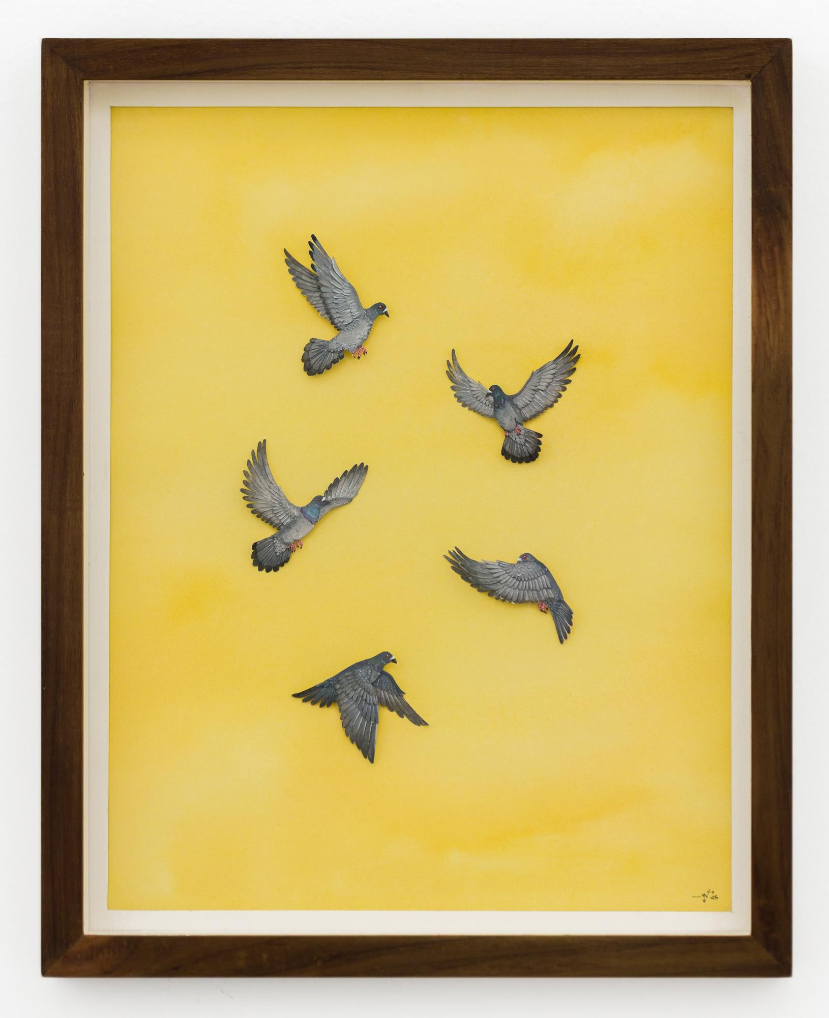 Framed Tierzeichnungen und -aquarelle