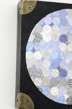 "Security Blanket 2025 Edition" Layers of Cut Security Envelope Patterns Mounted