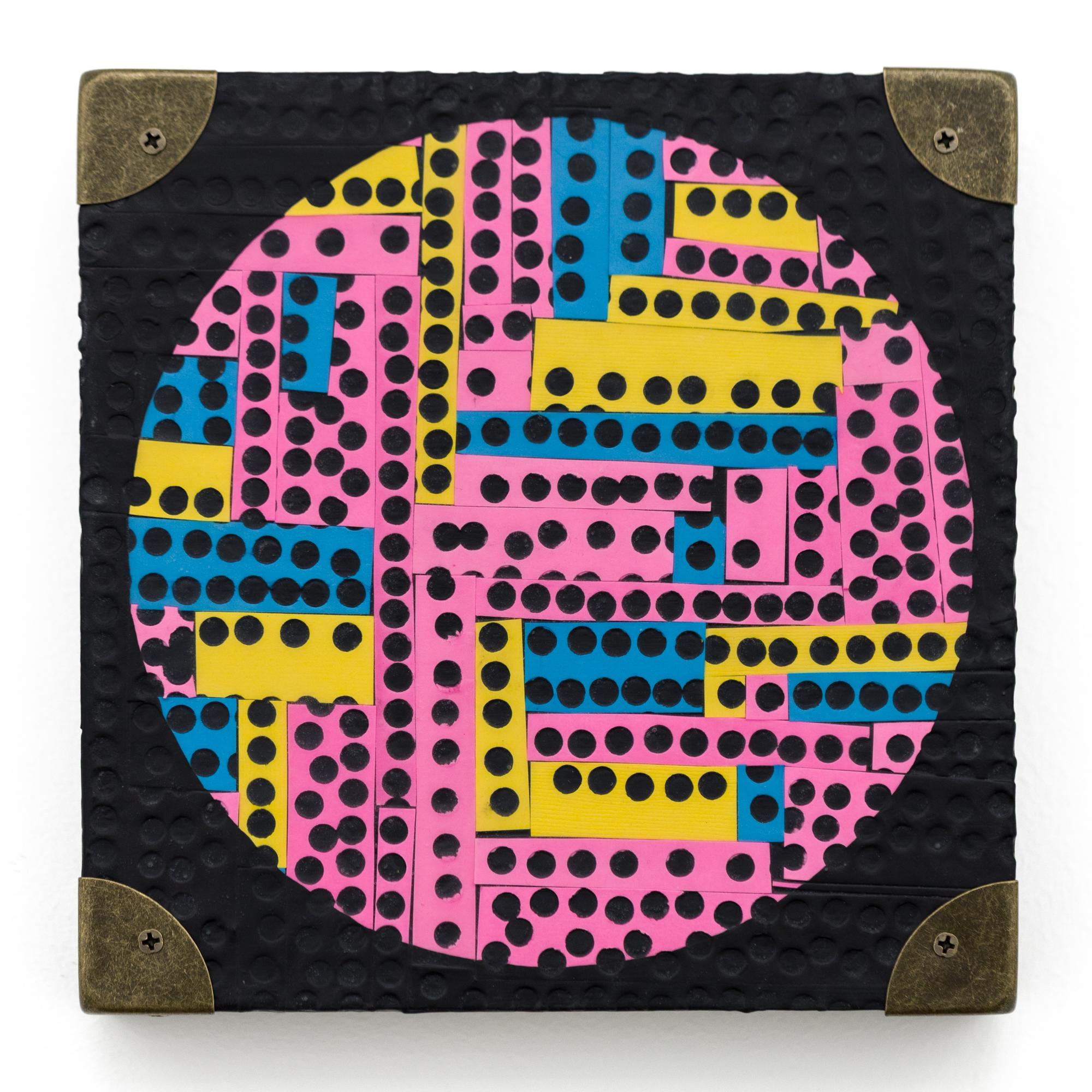 "Here We Go, Wait Where Are We" Layered Punched Paper in Abstract Composition - Mixed Media Art by Kelly Kozma