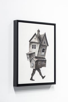 "The Meeting 30" Stylized House Painting with Chalk Detail by Seth Clark